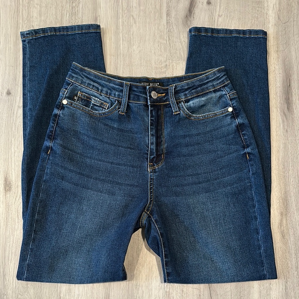 JUDY BLUE women's boyfriend fit blue jeans size 5 / 27